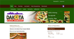 Desktop Screenshot of dakotapizza.com